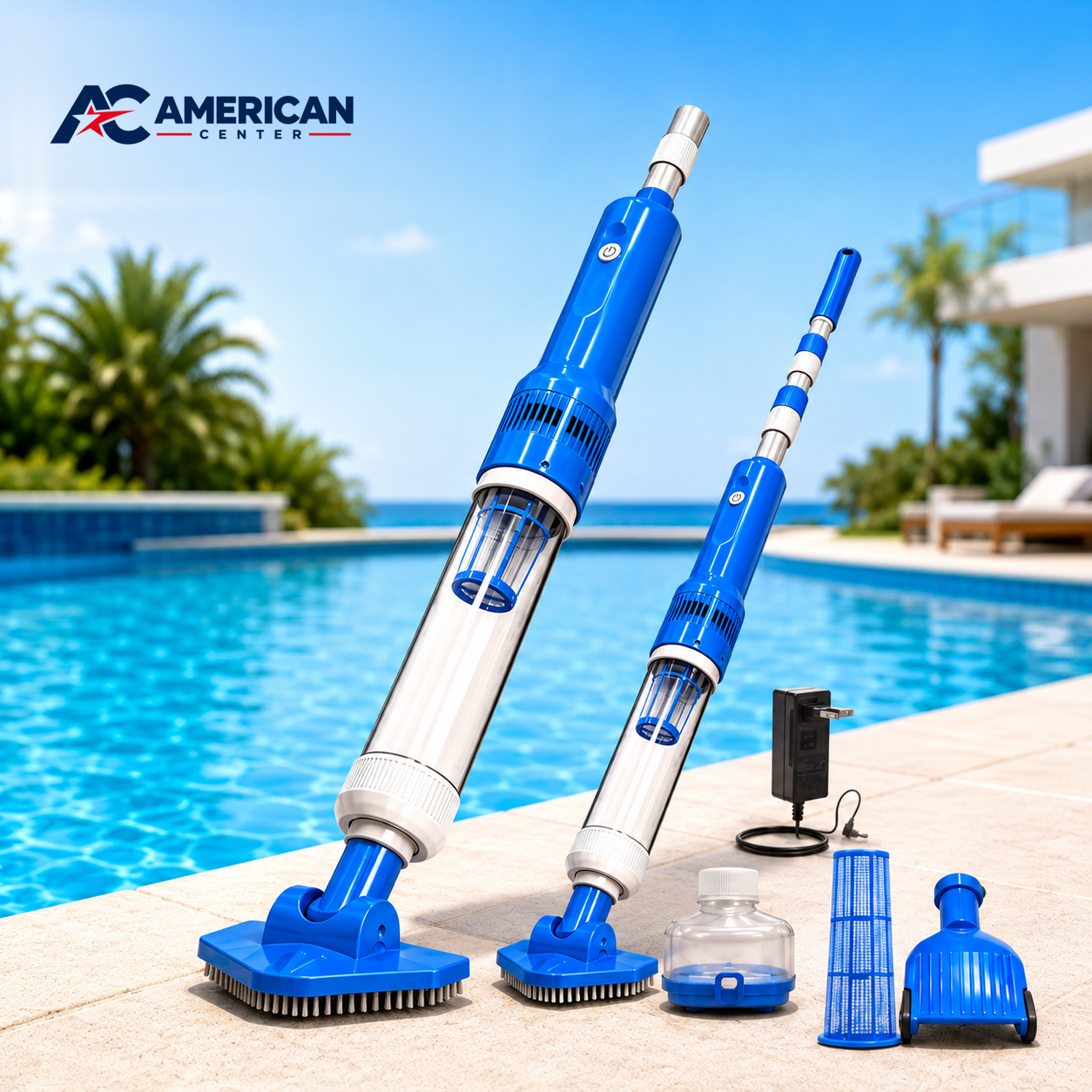 Aspirador de Piscina Sem Fio 3 em 1 Pro