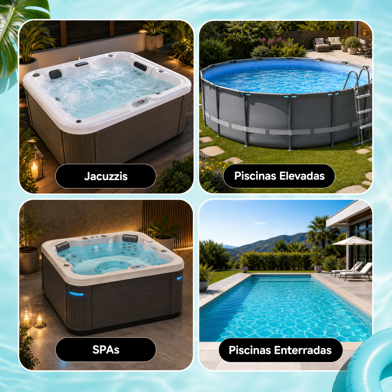 Todo en Uno Limpieza para Piscinas, Spas & Estanques