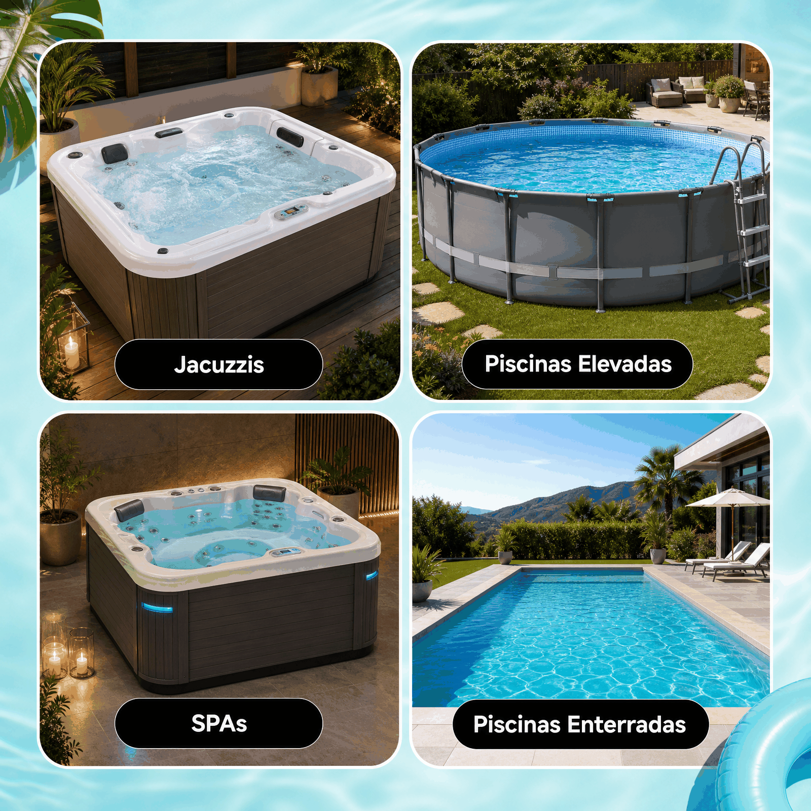 Limpeza completa para piscinas, spas e lagos